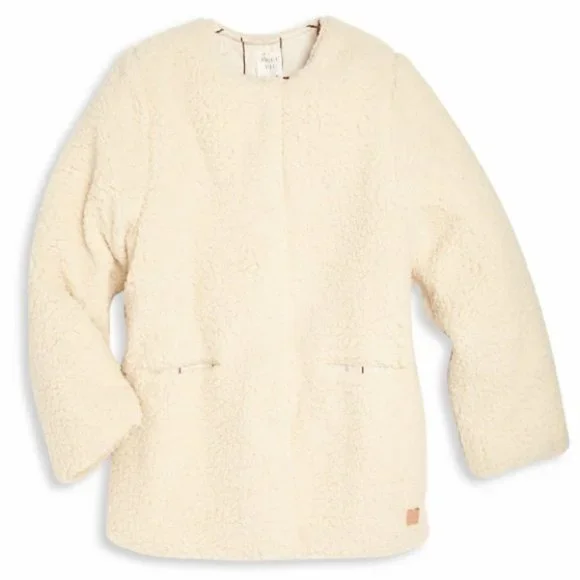 CARREMENT BEAU Girl’s Faux Fur Coat - Picture 7 of 8